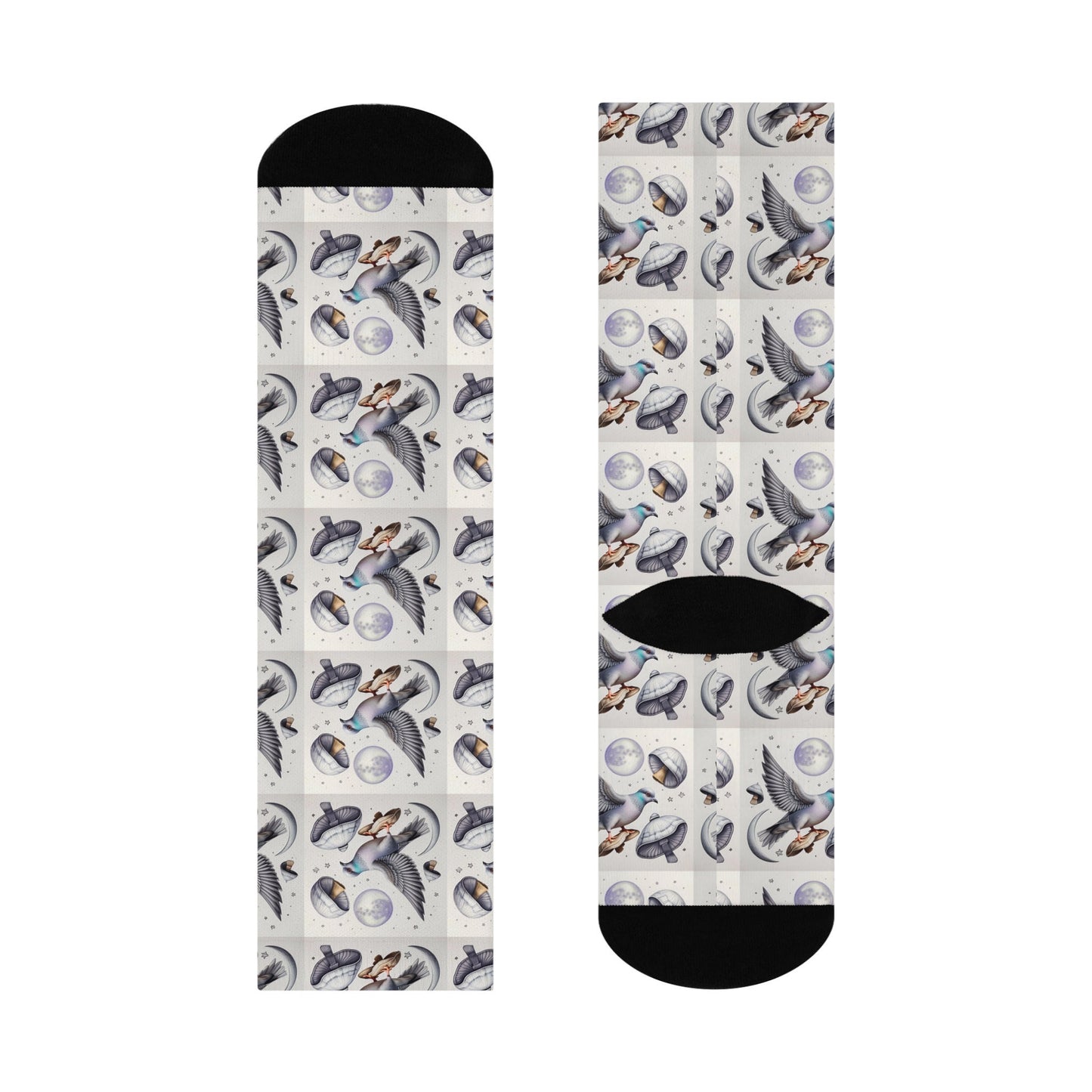 pigeons playing ping pong fungus psychedelic colorful jam band crew socks