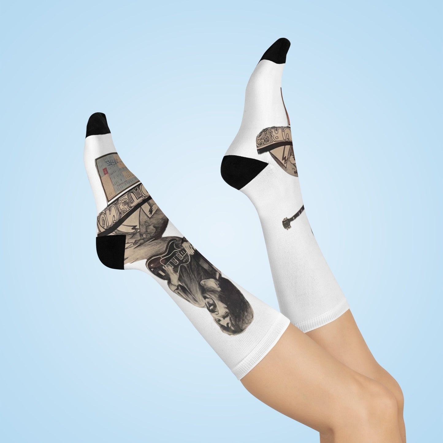 frank zappa ticket stub white crew socks vintage music legend retro design