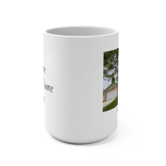 Custom new home mug with cozy hand-drawn design; ideal housewarming gift