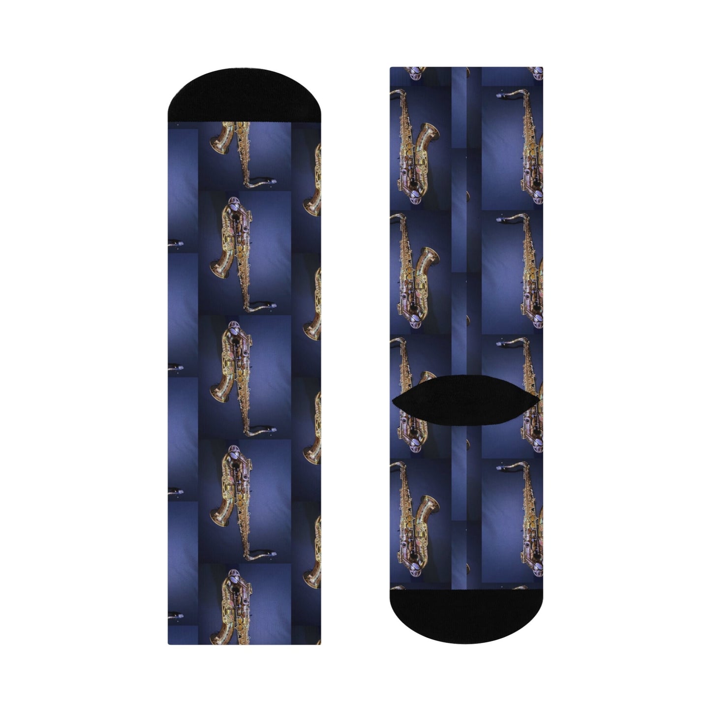 saxophone socks sax daddy c blue tint photo music crew design