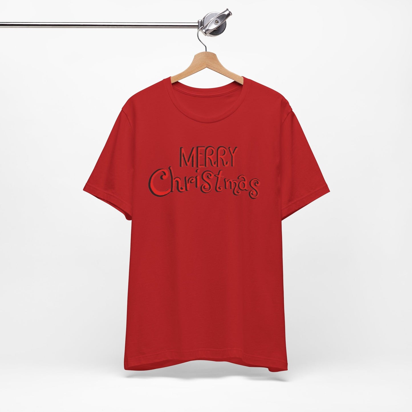 Santa Claus short sleeve tee hand-drawn Christmas holiday design unisex apparel
