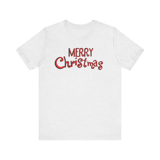 Santa Claus short sleeve tee hand-drawn Christmas holiday design unisex apparel