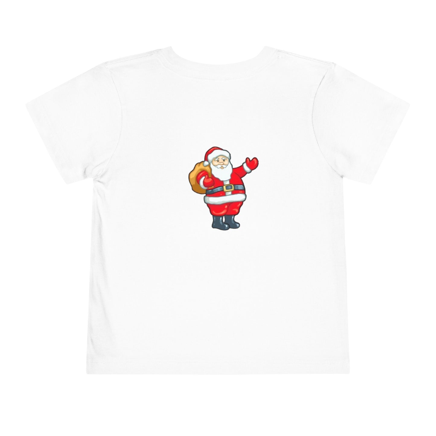 Santa toddler short sleeve tee hand-drawn Christmas design