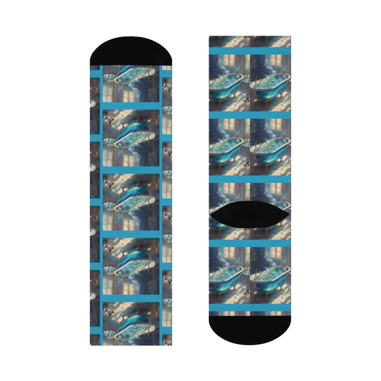 phish bathtub gin turquoise jam band crew socks music design