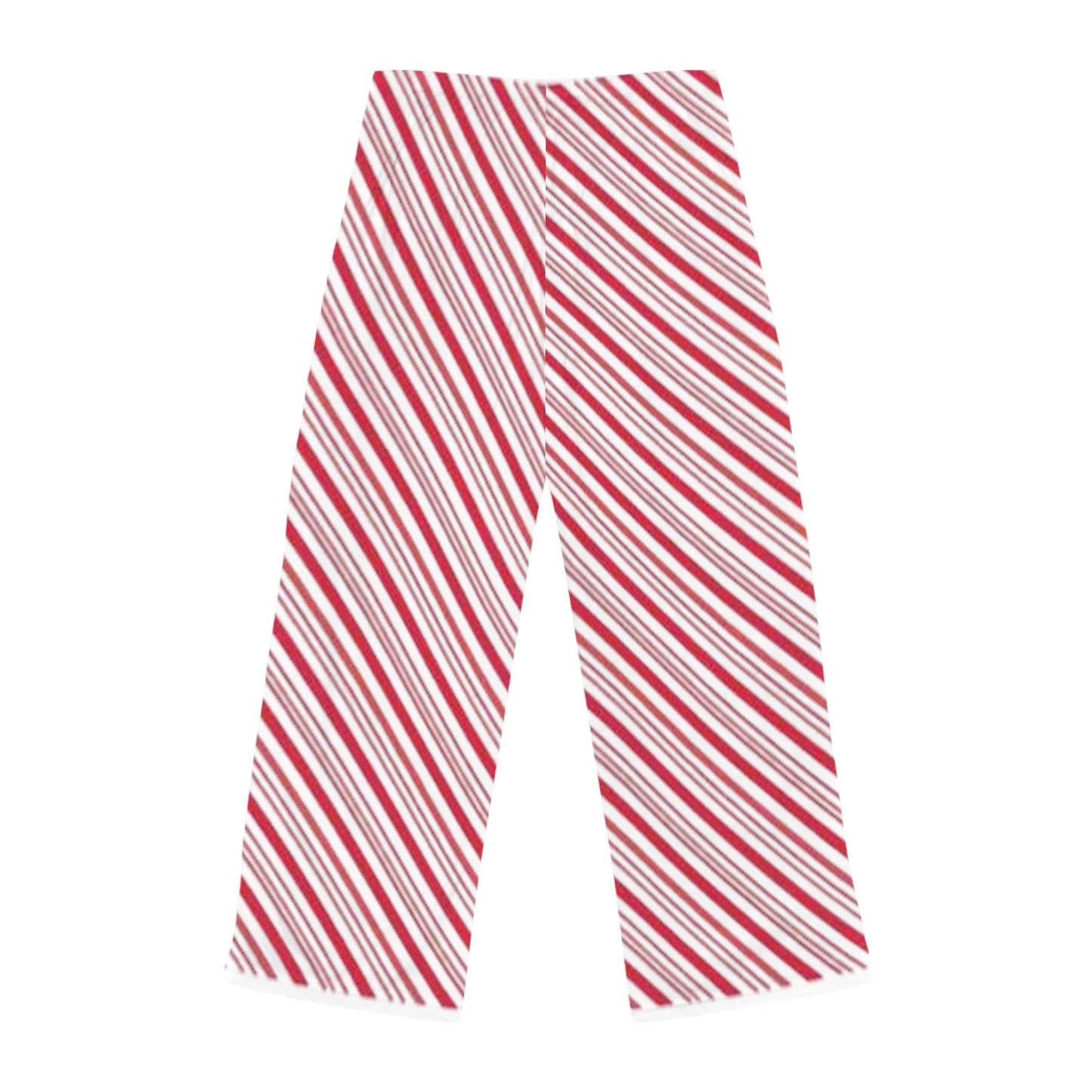 Candy cane striped women’s PJ pants hand-drawn Christmas holiday sleepwear