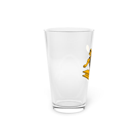 Pittsburgh Steelers hand-drawn pint glass NFL steel curtain logo 16oz fan