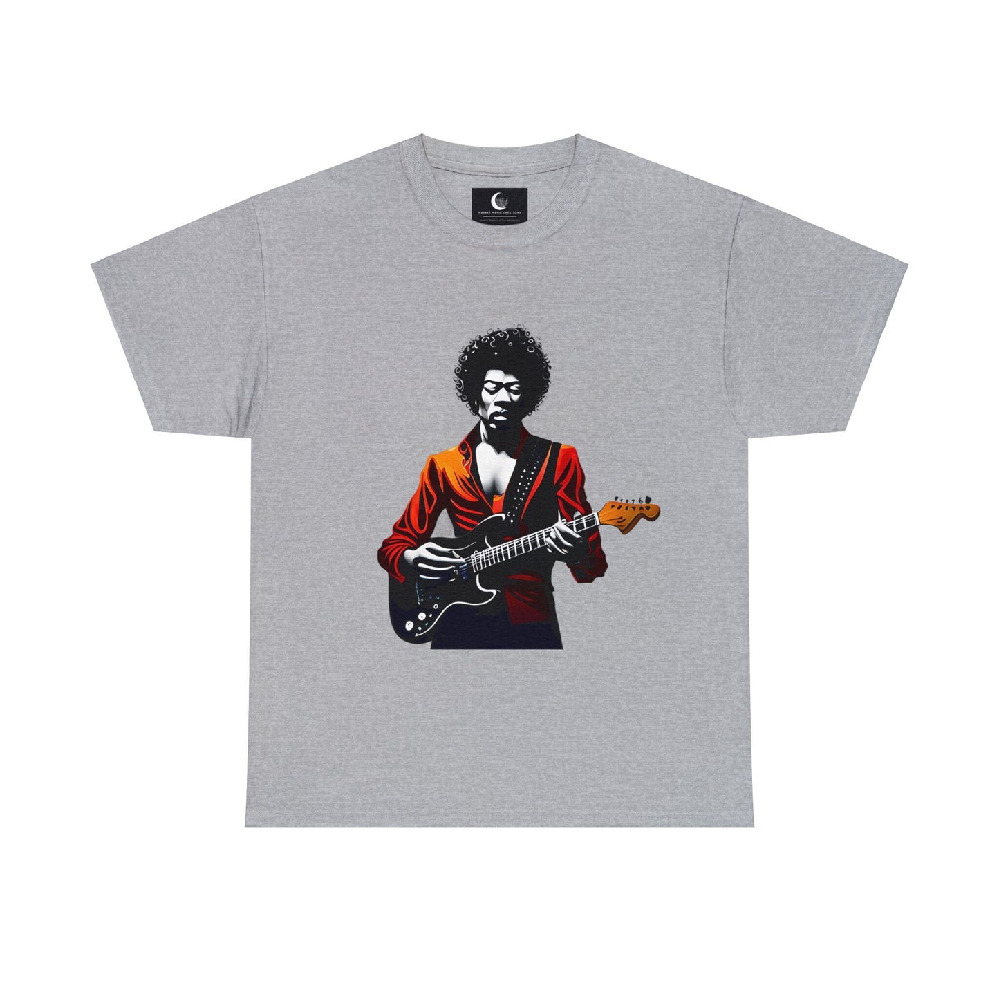 Jimi Hendrix inspired short sleeve tee original psychedelic music design unisex
