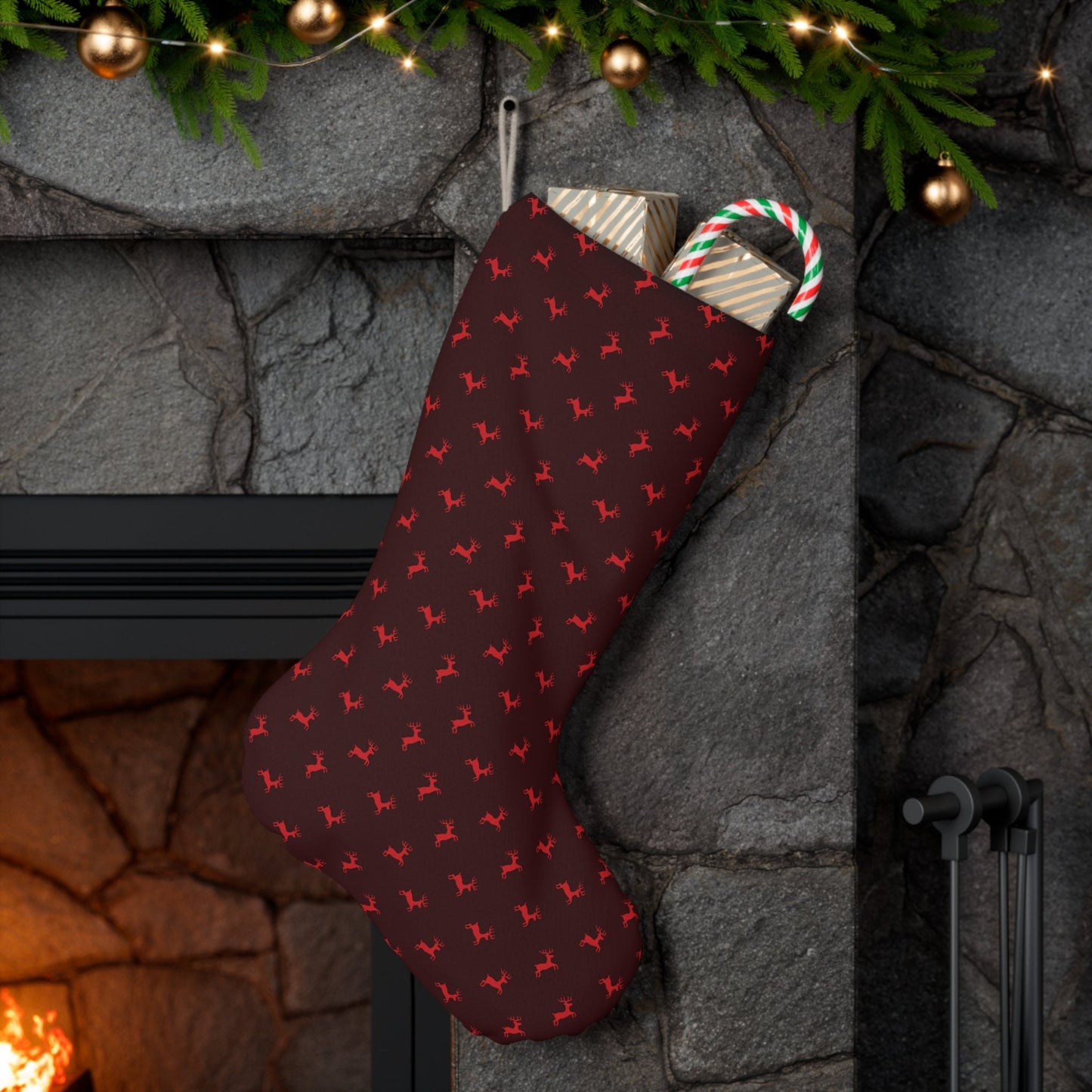 Reindeer Christmas Stocking