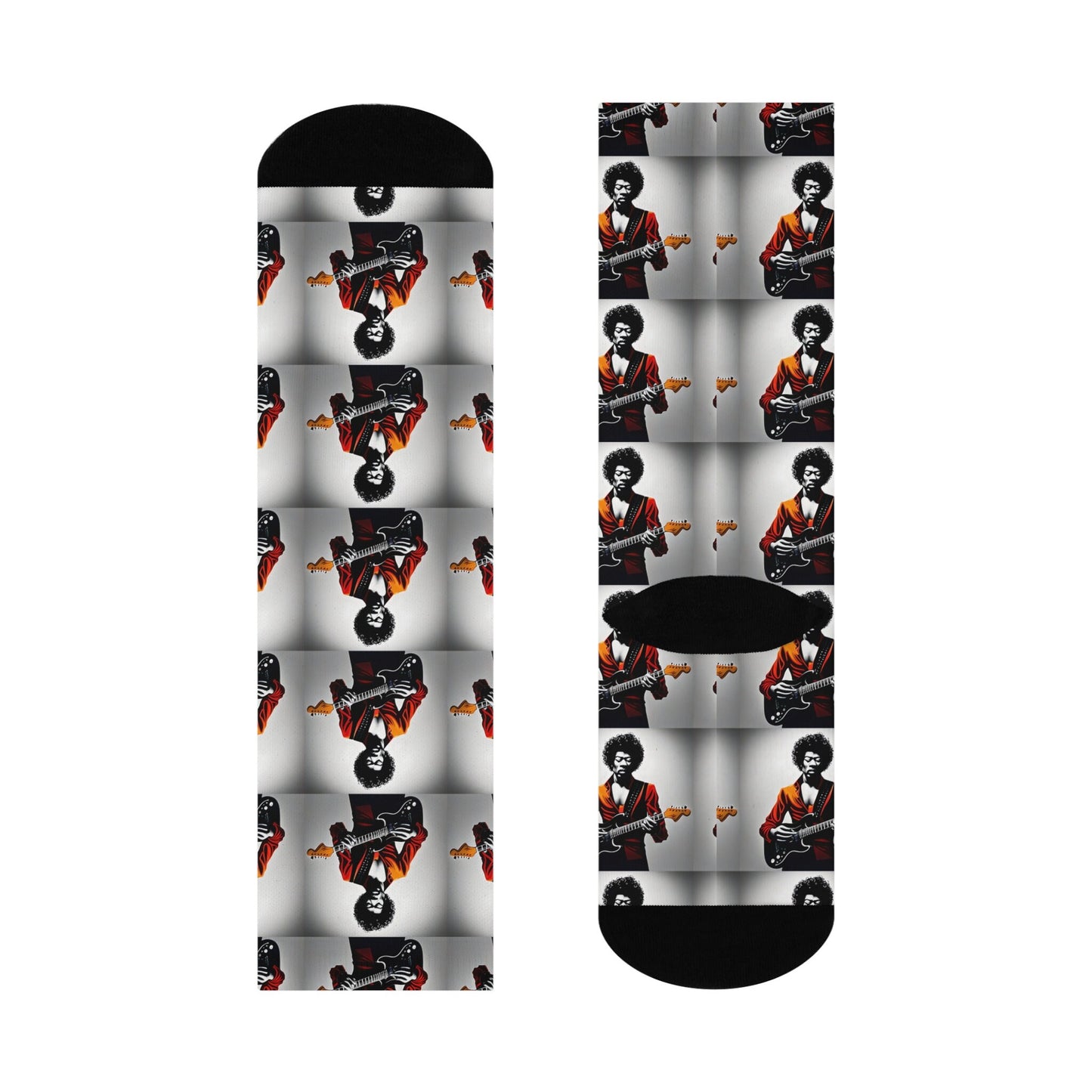 jimi hendrix socks music legend vintage psychedelic crew design