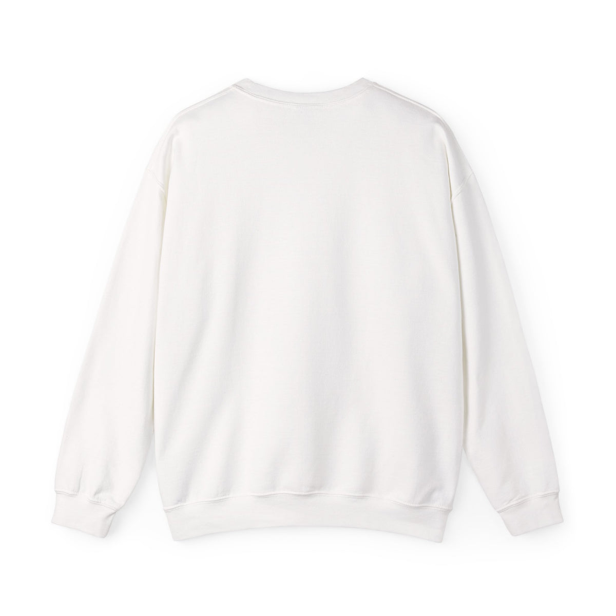 White crewneck sweatshirt featuring original cute ghost family football artwork from Friday Night Lights, Chapter 5 of The Story of the Ghost by Market Mafia Creations.