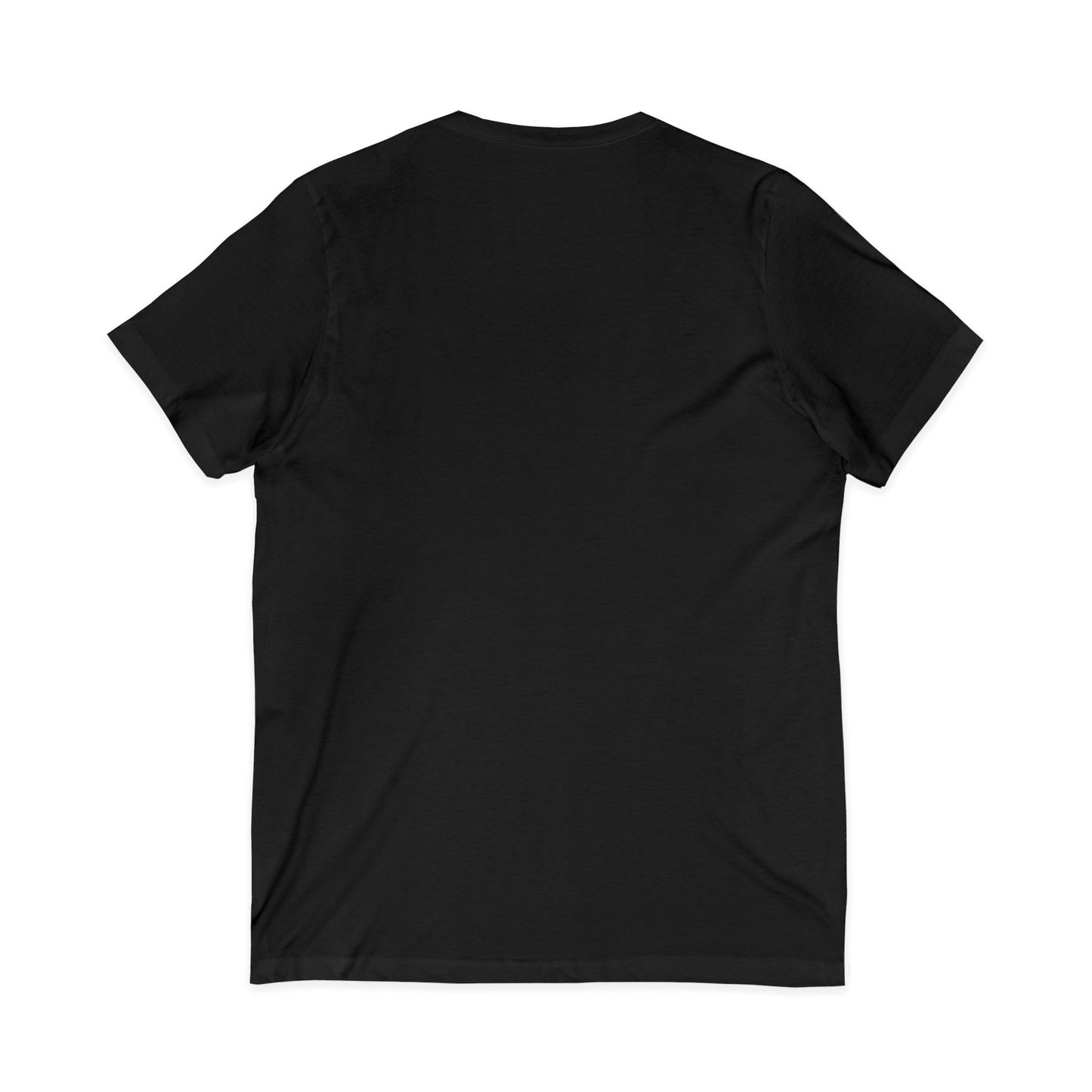 Black t-shirt on a white background