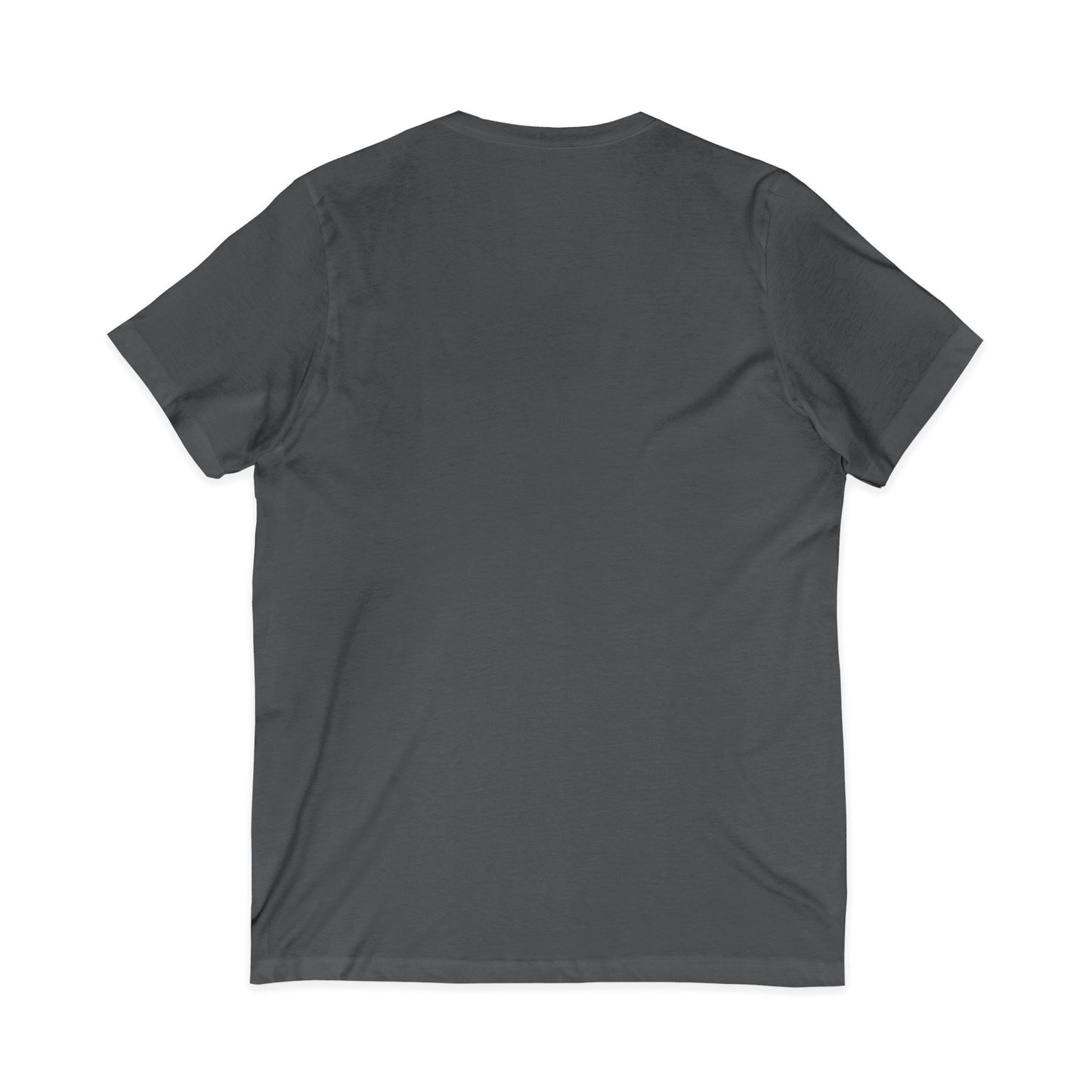 Plain dark gray t-shirt on a white background