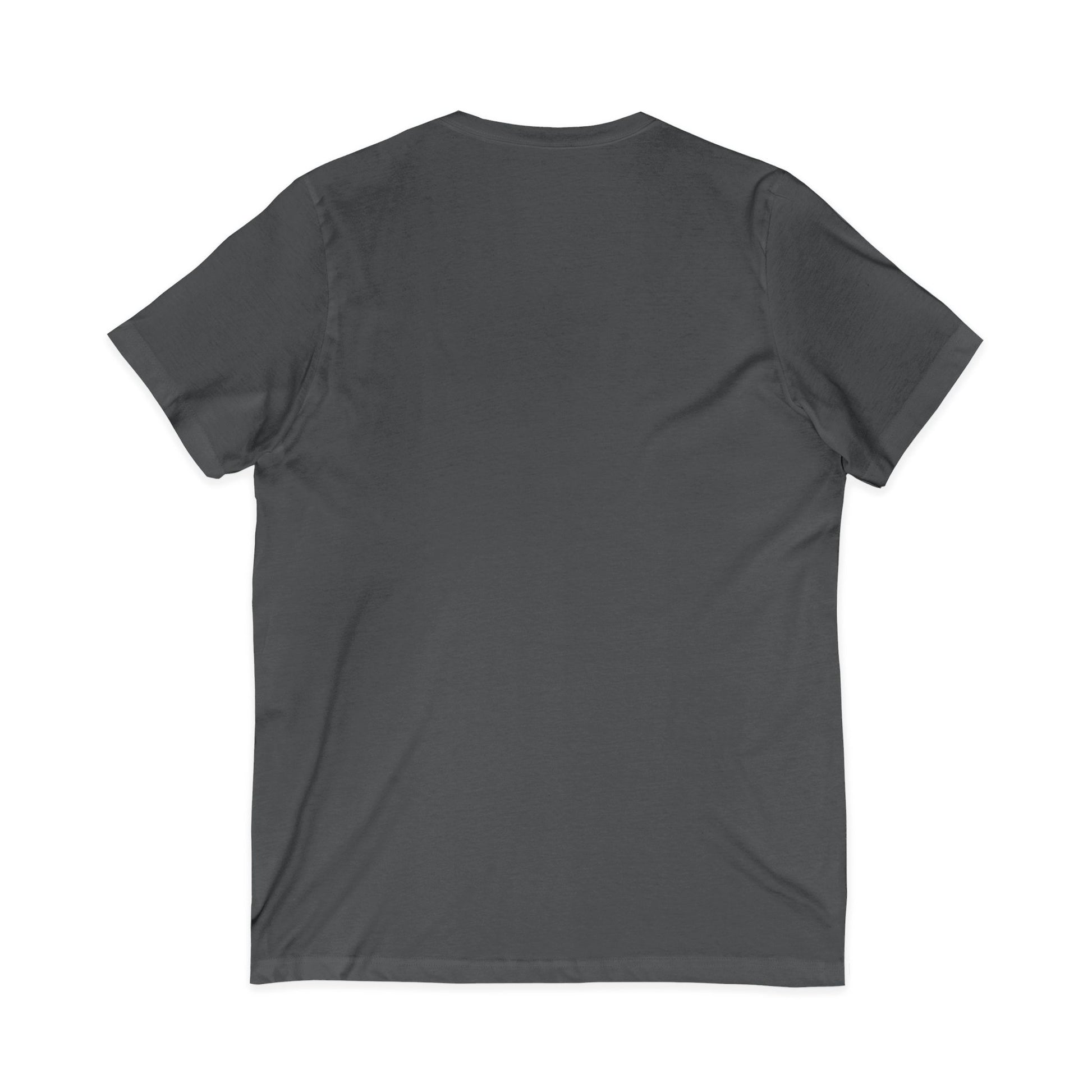 Plain dark gray t-shirt on a white background