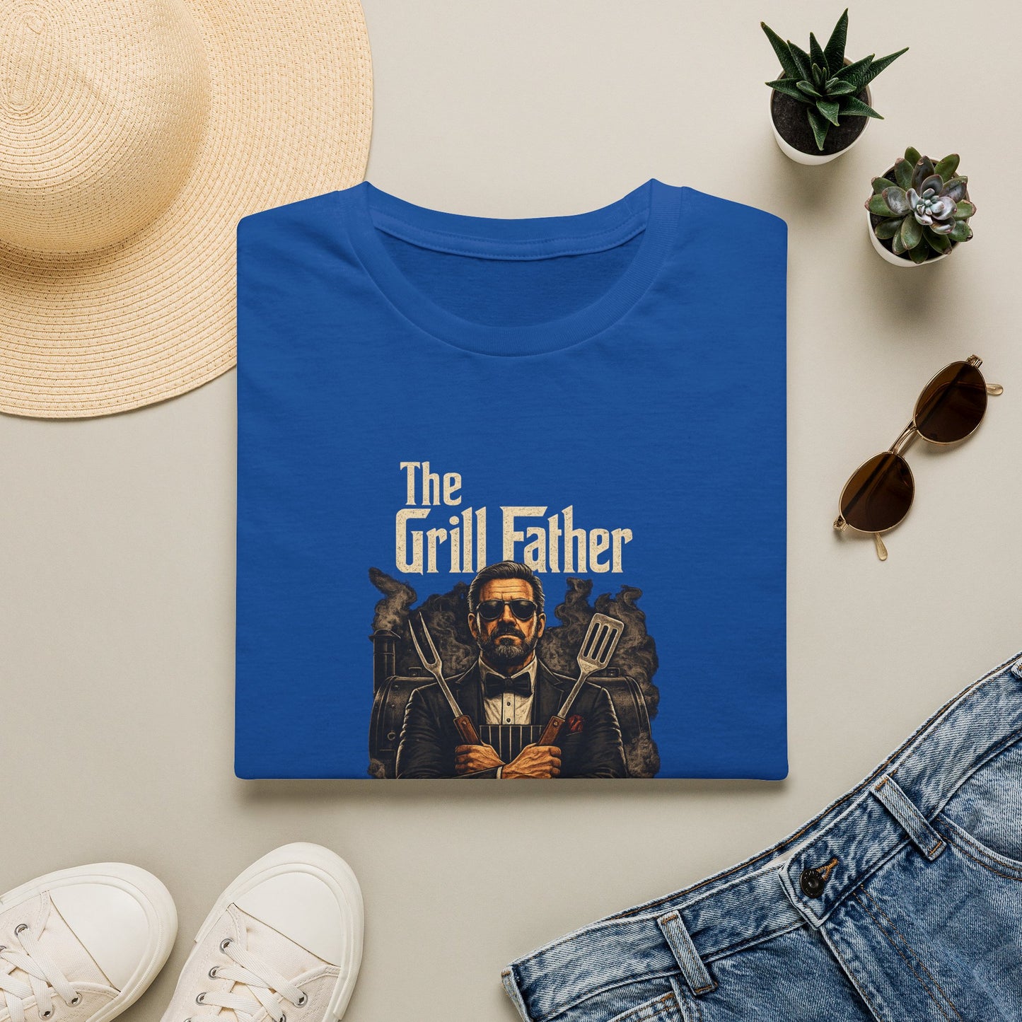 The Grill Father Shirt | Funny Fathers Day BBQ Shirt | Grill Master Gift for Dad | Backyard BBQ Tee | Fathers Day Gift for Him