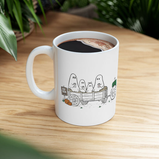 The Story of the Ghost | Chapter 1 | Ghost Family Hayride Coffee Mug | Cute Ghost Mug | Cozy Fall Coffee Cup