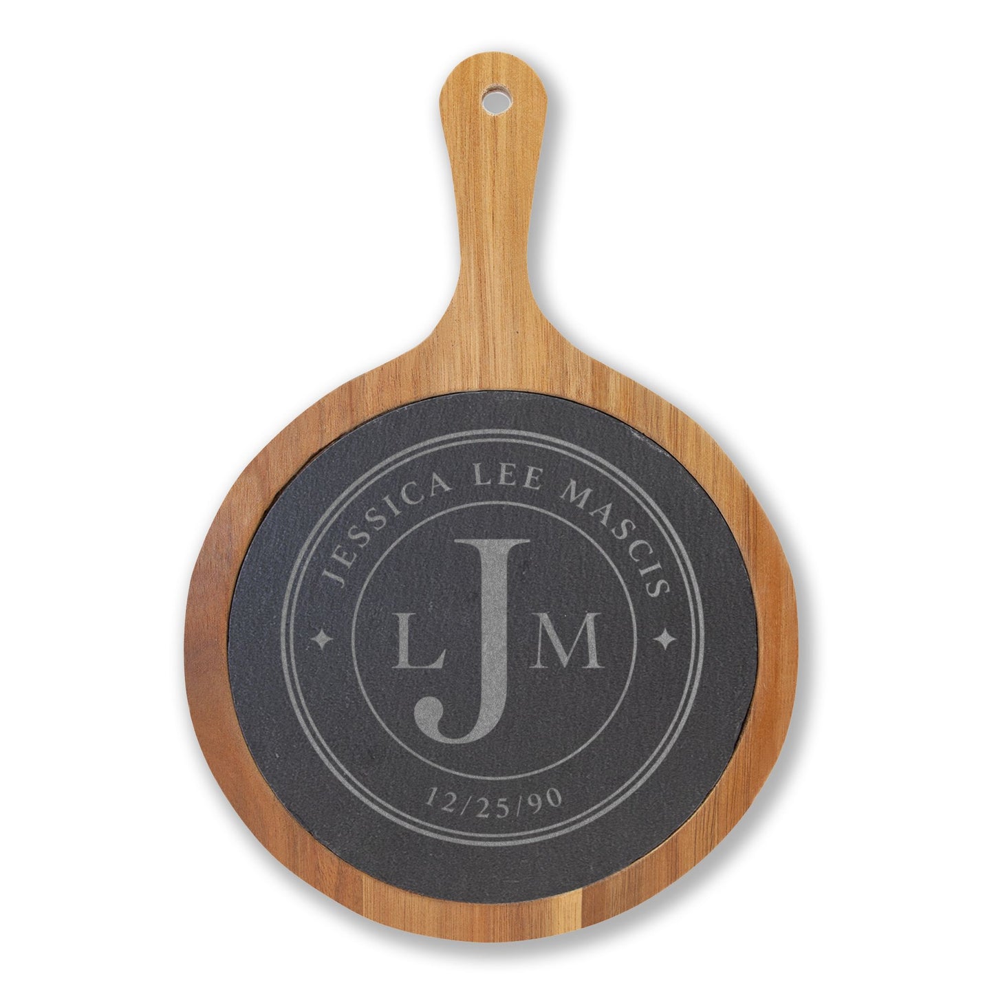 Personalized Charcuterie Board Gift | Engraved Cheese Board with Serving Tools | Custom Family Name Board