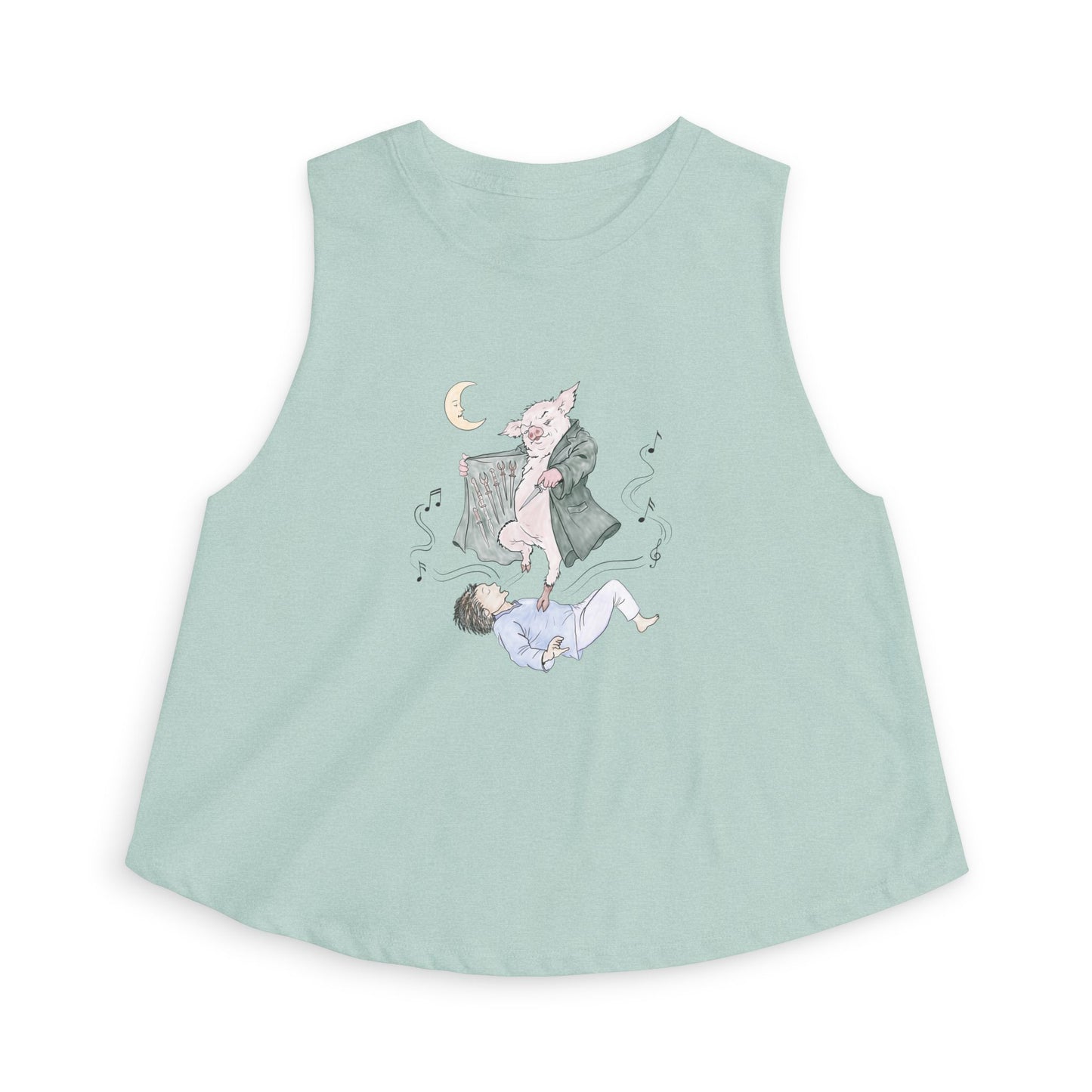 Guyute Inspired Cropped Tank Top | Original Hand-Drawn Jam Band Art