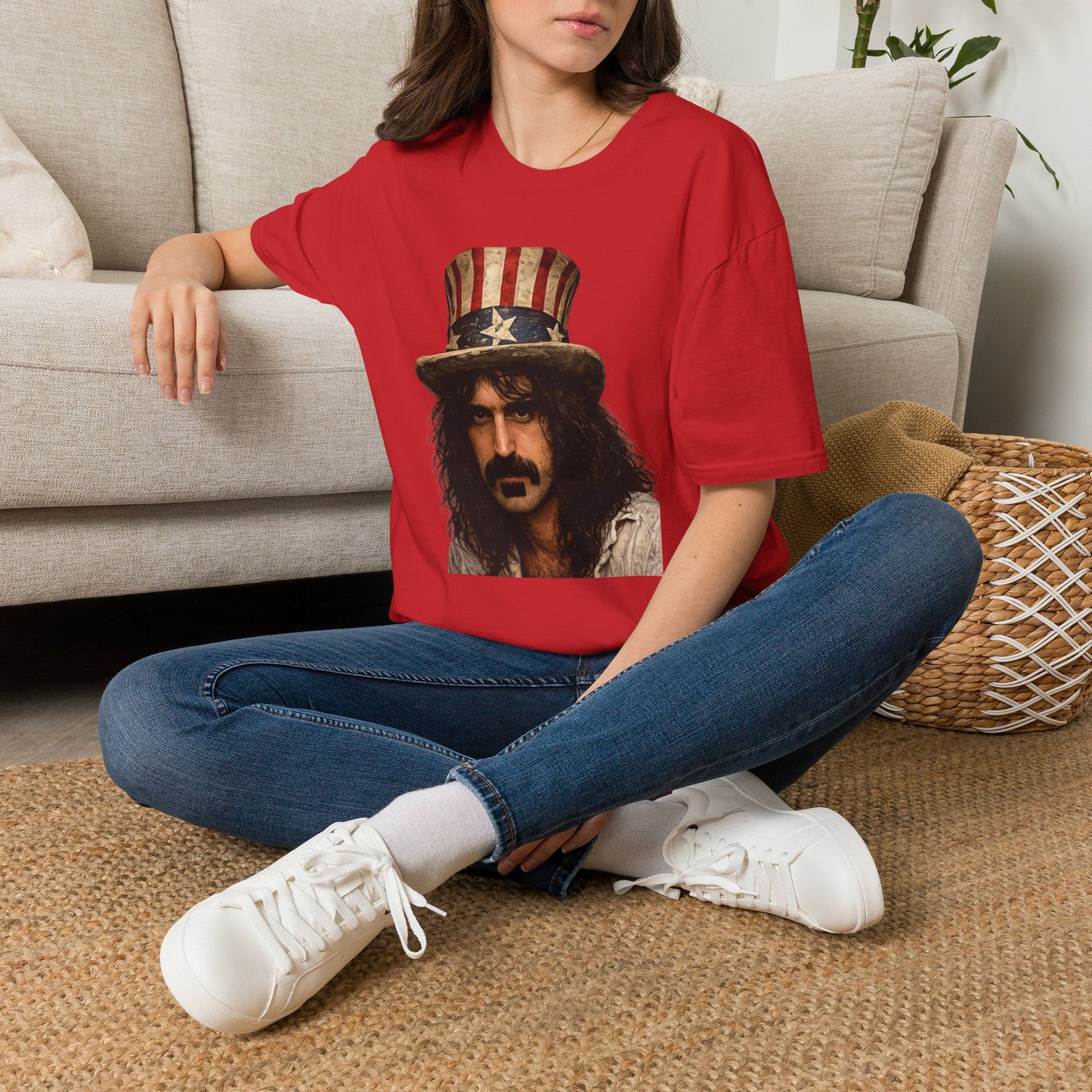 America 250 Zappa Inspired Art T-Shirt | Patriotic Uncle Sam Musician Tee | Limited Edition Independence Day Shirt