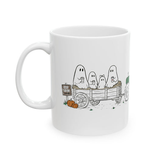 The Story of the Ghost | Chapter 1 | Ghost Family Hayride Coffee Mug | Cute Ghost Mug | Cozy Fall Coffee Cup
