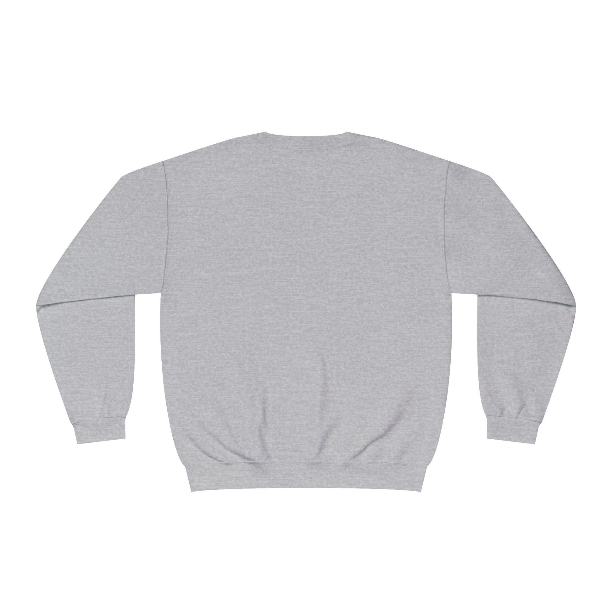 Crewneck sweatshirt featuring original hand-drawn Guyute-inspired artwork with a surreal pig, moon, musical mist, and muted storybook colors.