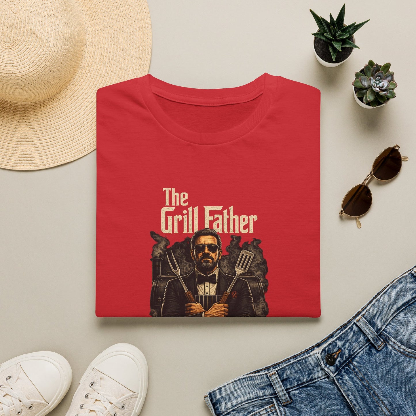 The Grill Father Shirt | Funny Fathers Day BBQ Shirt | Grill Master Gift for Dad | Backyard BBQ Tee | Fathers Day Gift for Him