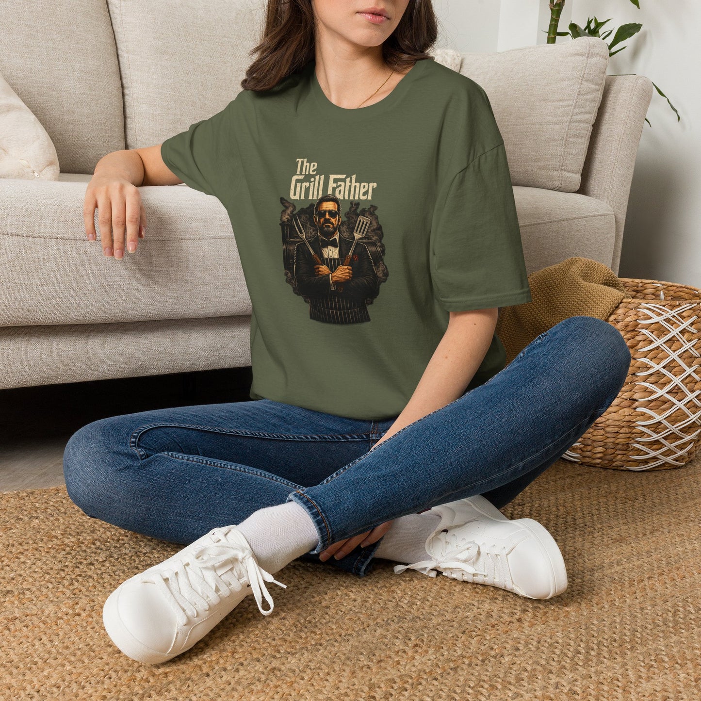 The Grill Father Shirt | Funny Fathers Day BBQ Shirt | Grill Master Gift for Dad | Backyard BBQ Tee | Fathers Day Gift for Him