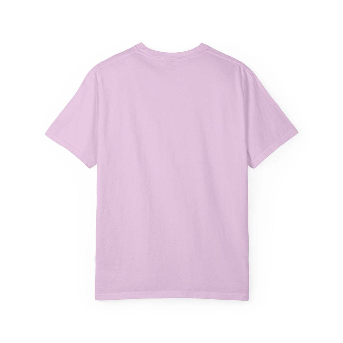 Pink Comfort Colors Christian T-shirt featuring original Daily Cup of JOE Jesus Over Everything coffee cup artwork inspired by Colossians 1:18.