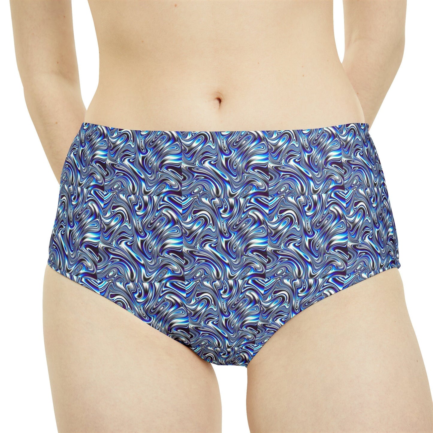 Starry Night High-Waist Hipster Bikini Bottom