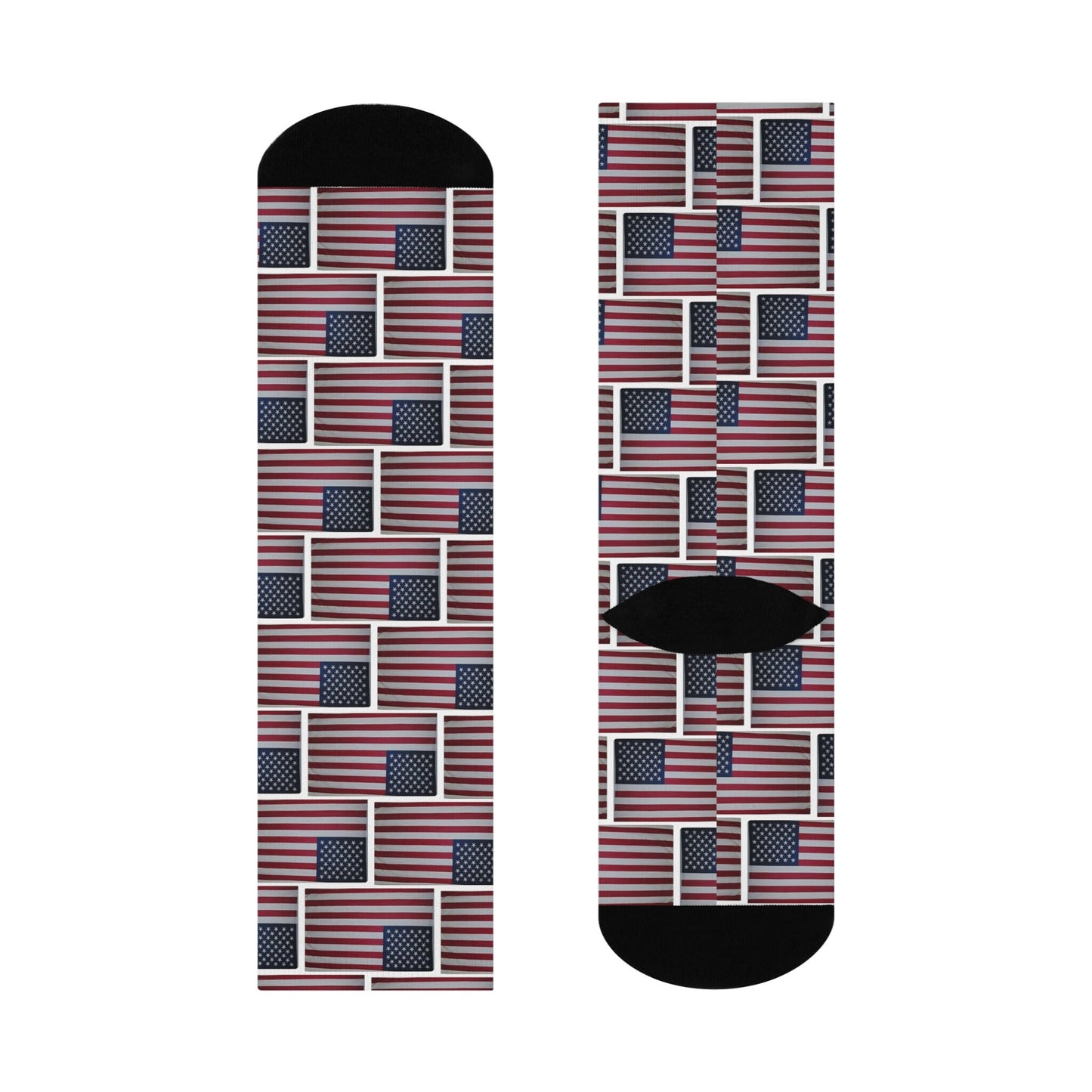 Another Brick in the Wall - American Flag Cushioned Crew Socks