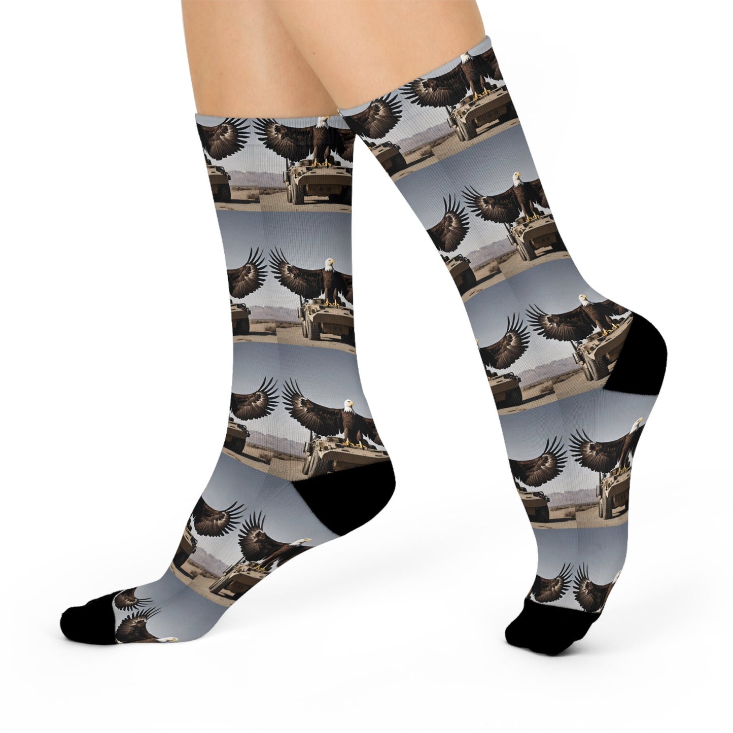 Bald Eagle Cushioned Crew Socks