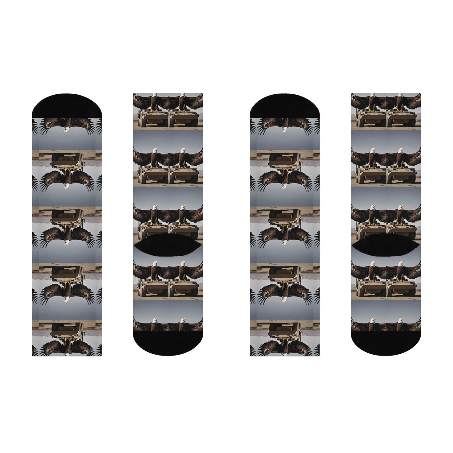 Bald Eagle Cushioned Crew Socks