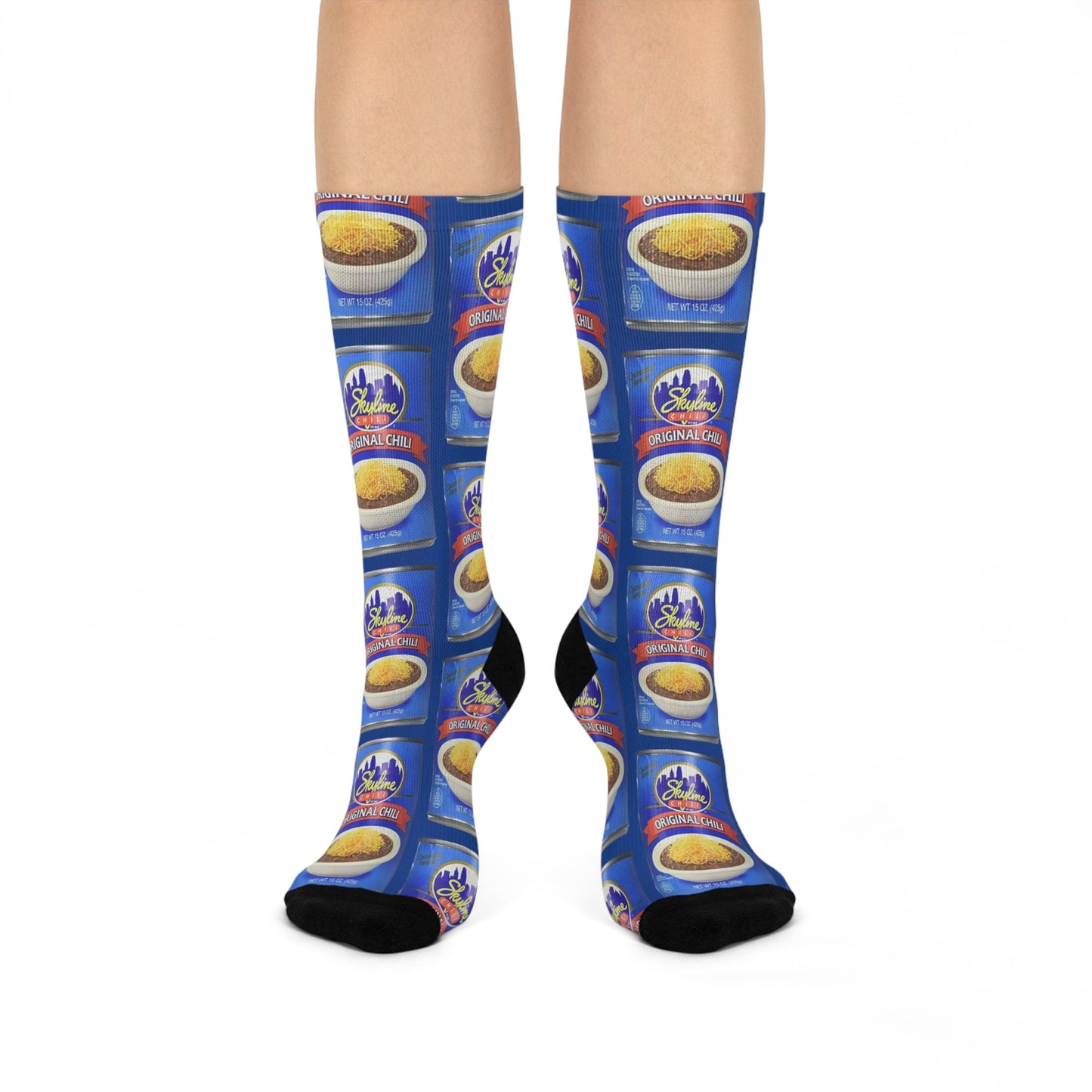 Skyline Chili - Cincinnati Hometown Favorite - Cushioned Crew Socks