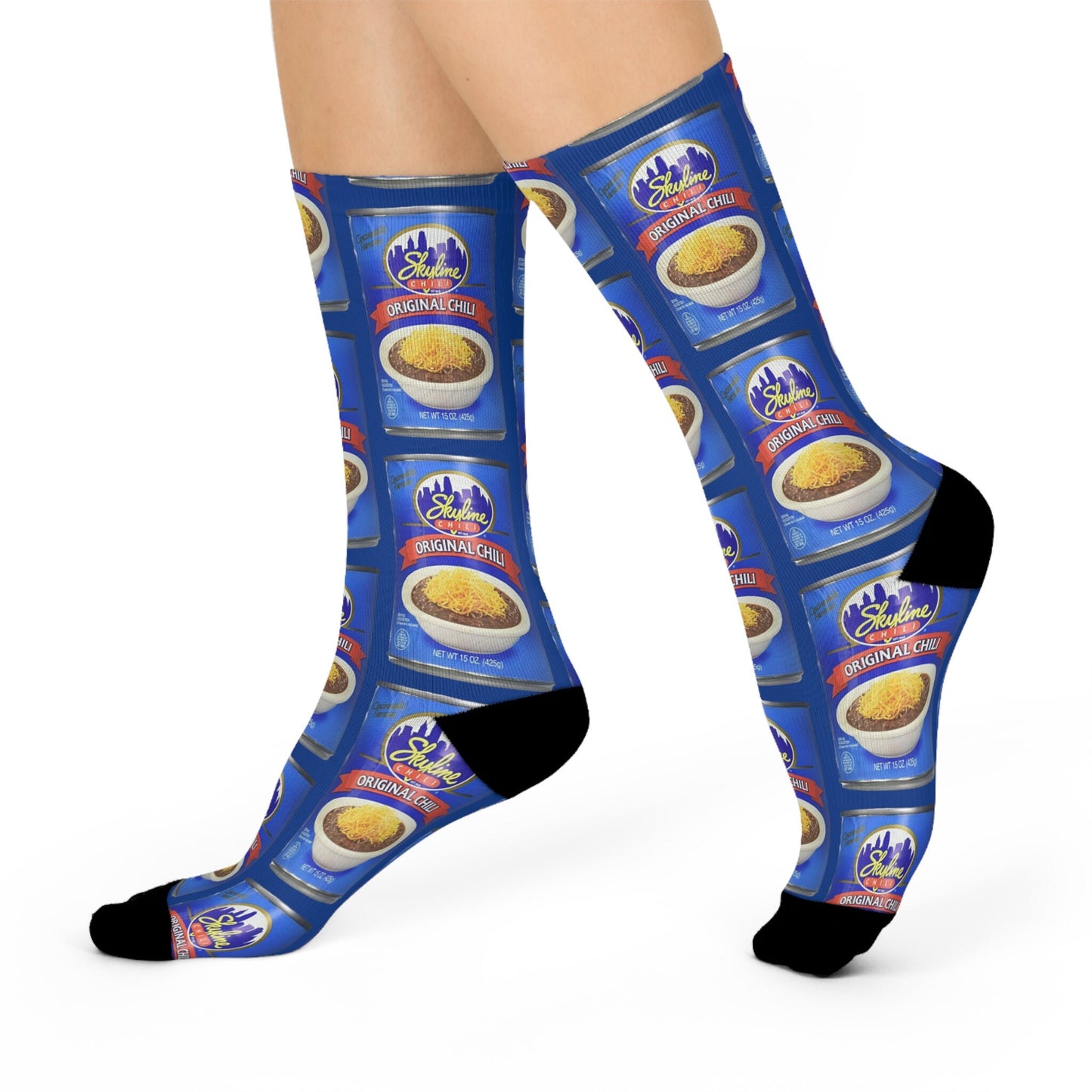 Skyline Chili - Cincinnati Hometown Favorite - Cushioned Crew Socks