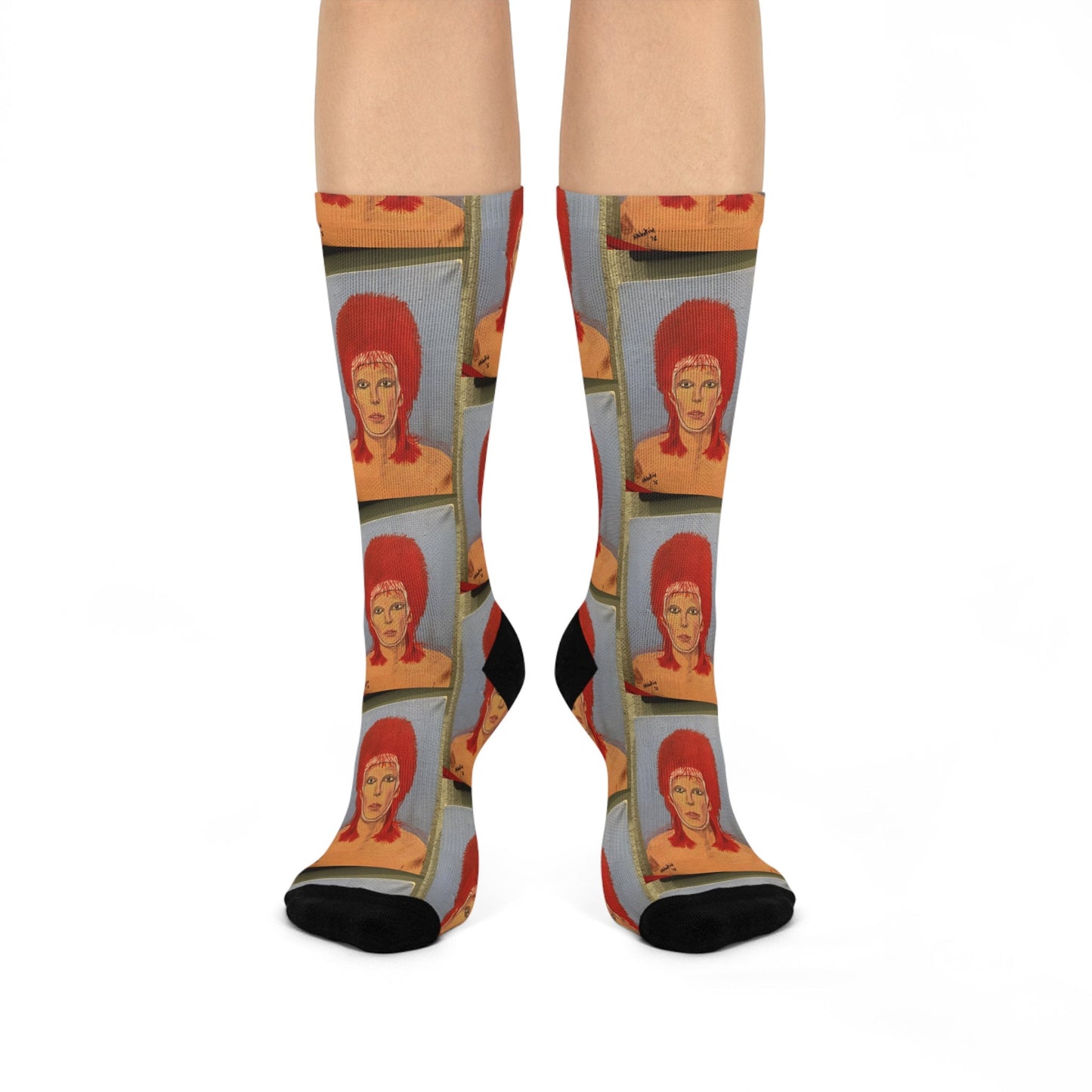 Original Art David Bowie Cushioned Crew Socks