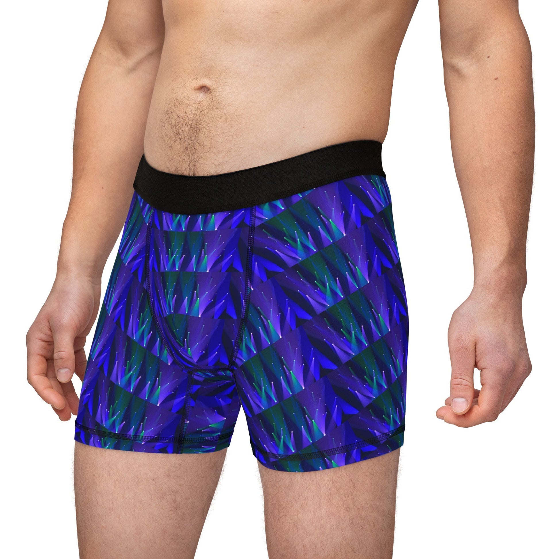 Blue lights concert boxer briefs original music festival photo design