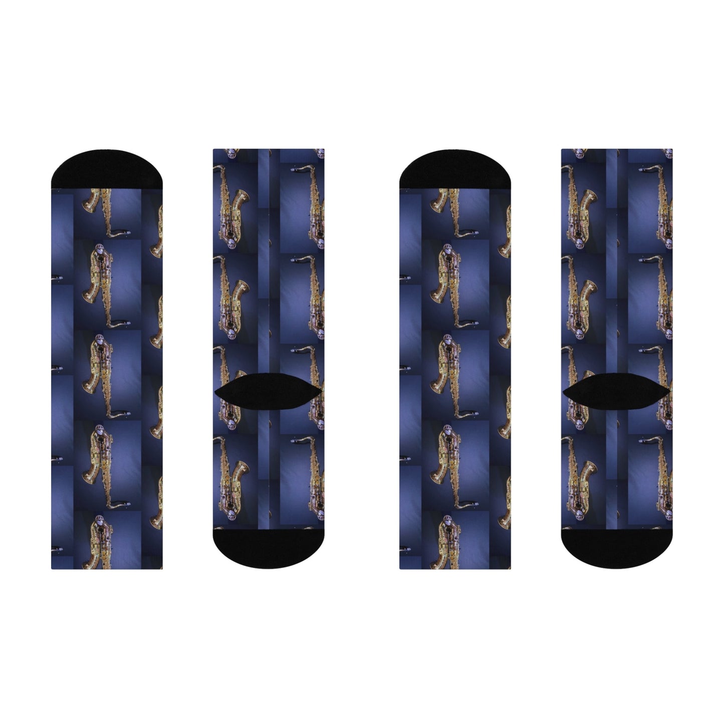 Sax Daddy C - Original Photo - Cushioned Crew Socks