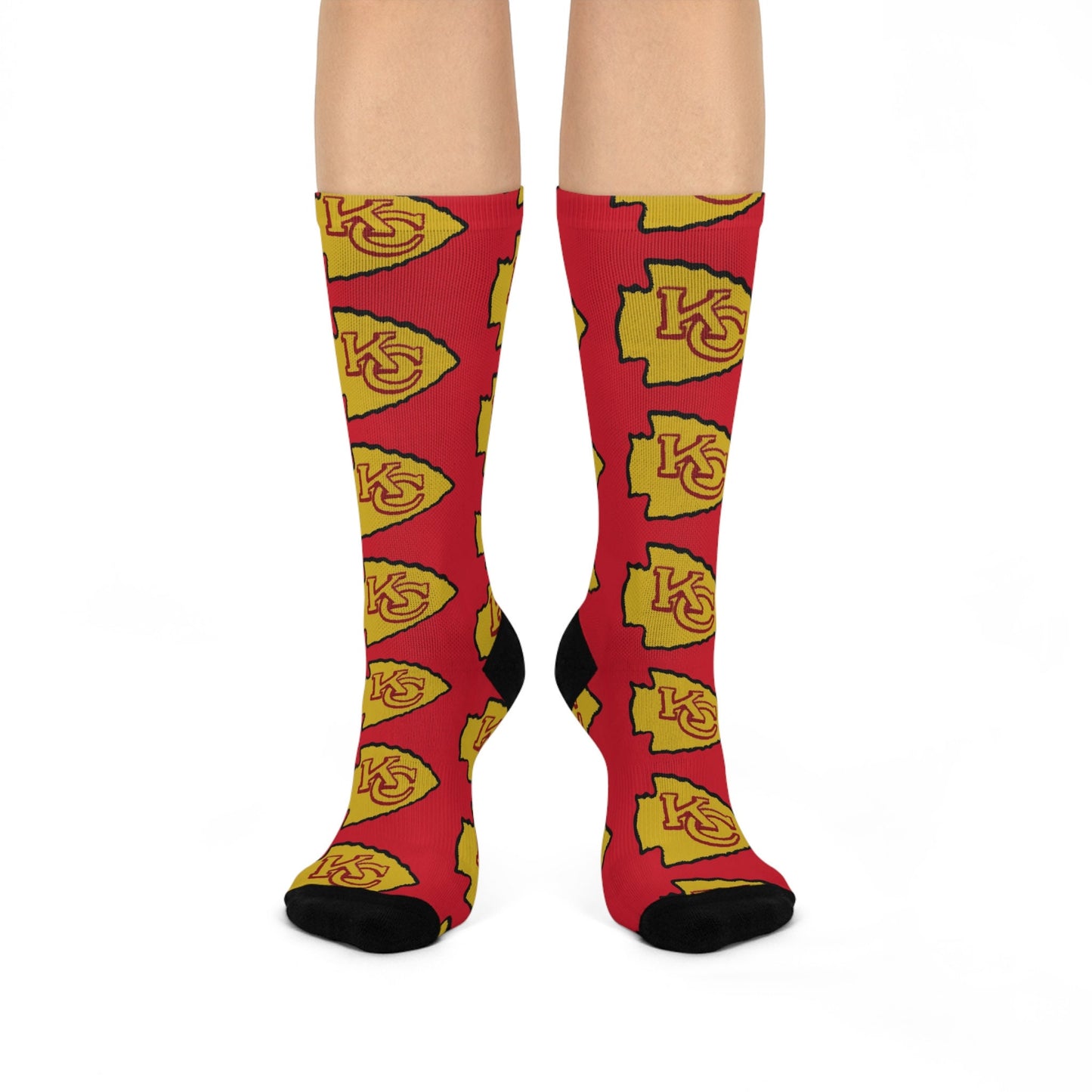 Kansas City Arrowhead Original Art Cushioned Crew Socks