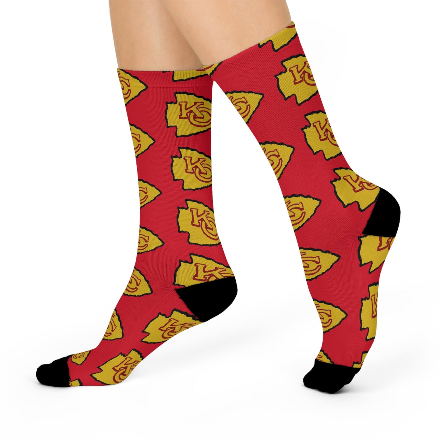 Kansas City Arrowhead Original Art Cushioned Crew Socks