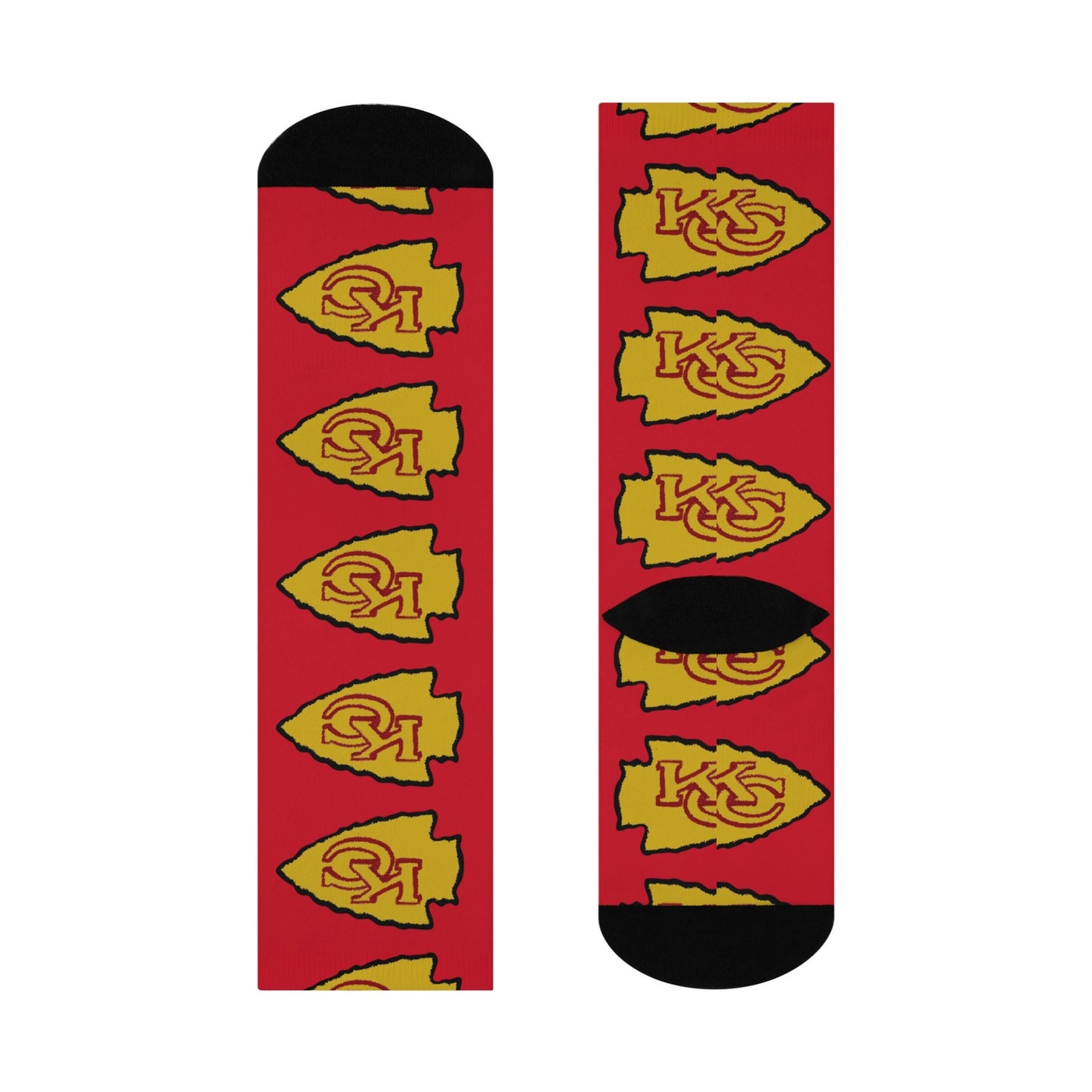 Kansas City Arrowhead Original Art Cushioned Crew Socks