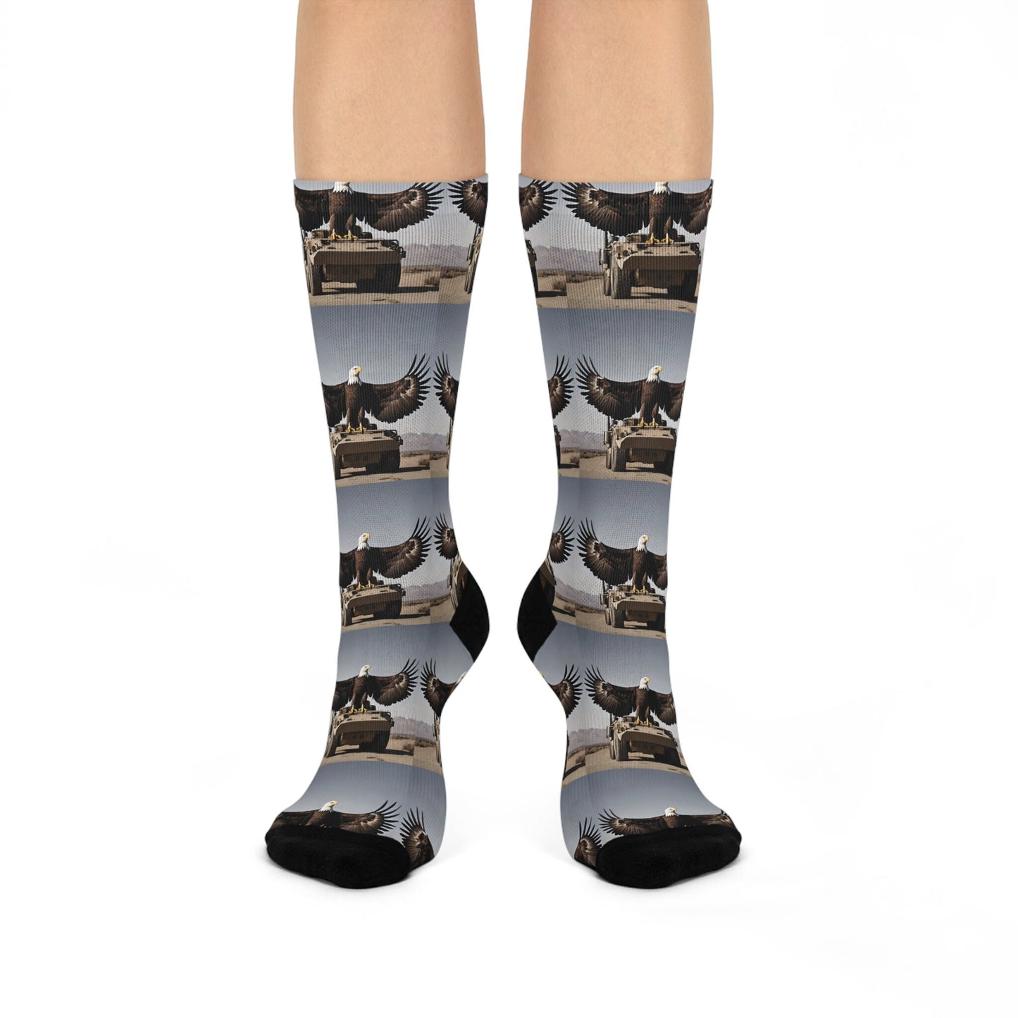 Bald Eagle Cushioned Crew Socks