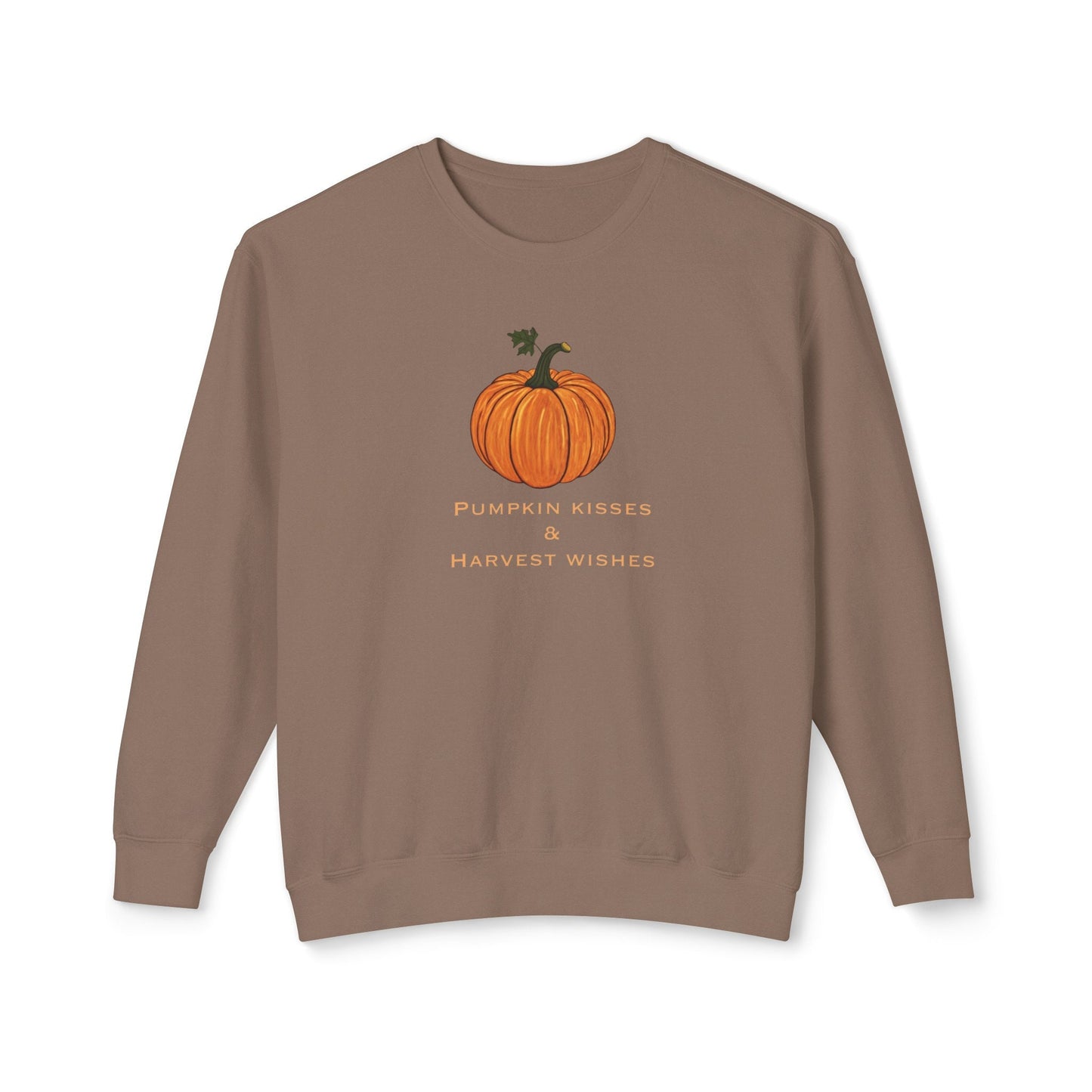 Pumpkin Kisses and Harvest Wishes Unisex Crew Sweatshirt