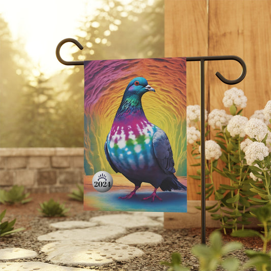 Pelham TN Caverns garden flag funky festival pigeon design 12x18 or 24.5x32