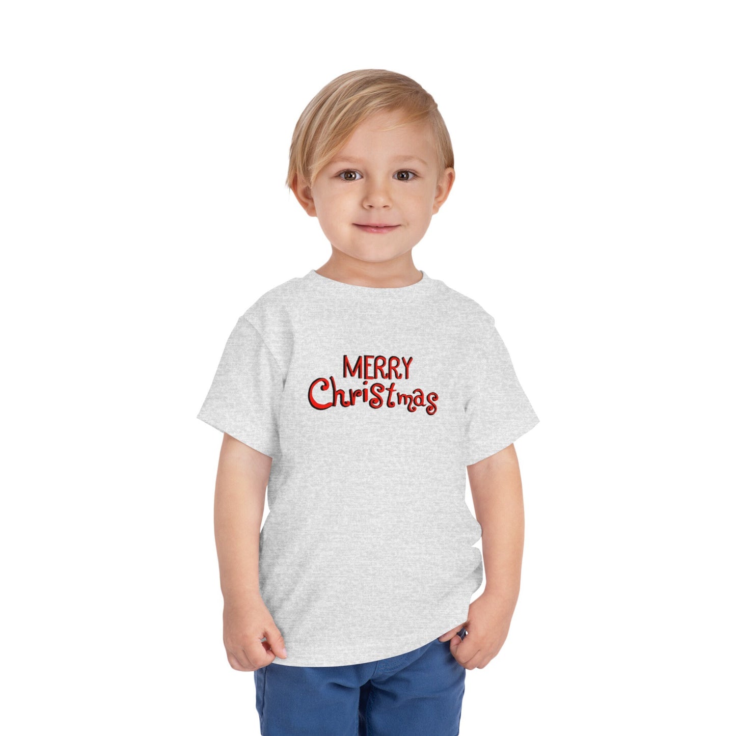 Santa toddler short sleeve tee hand-drawn Christmas design