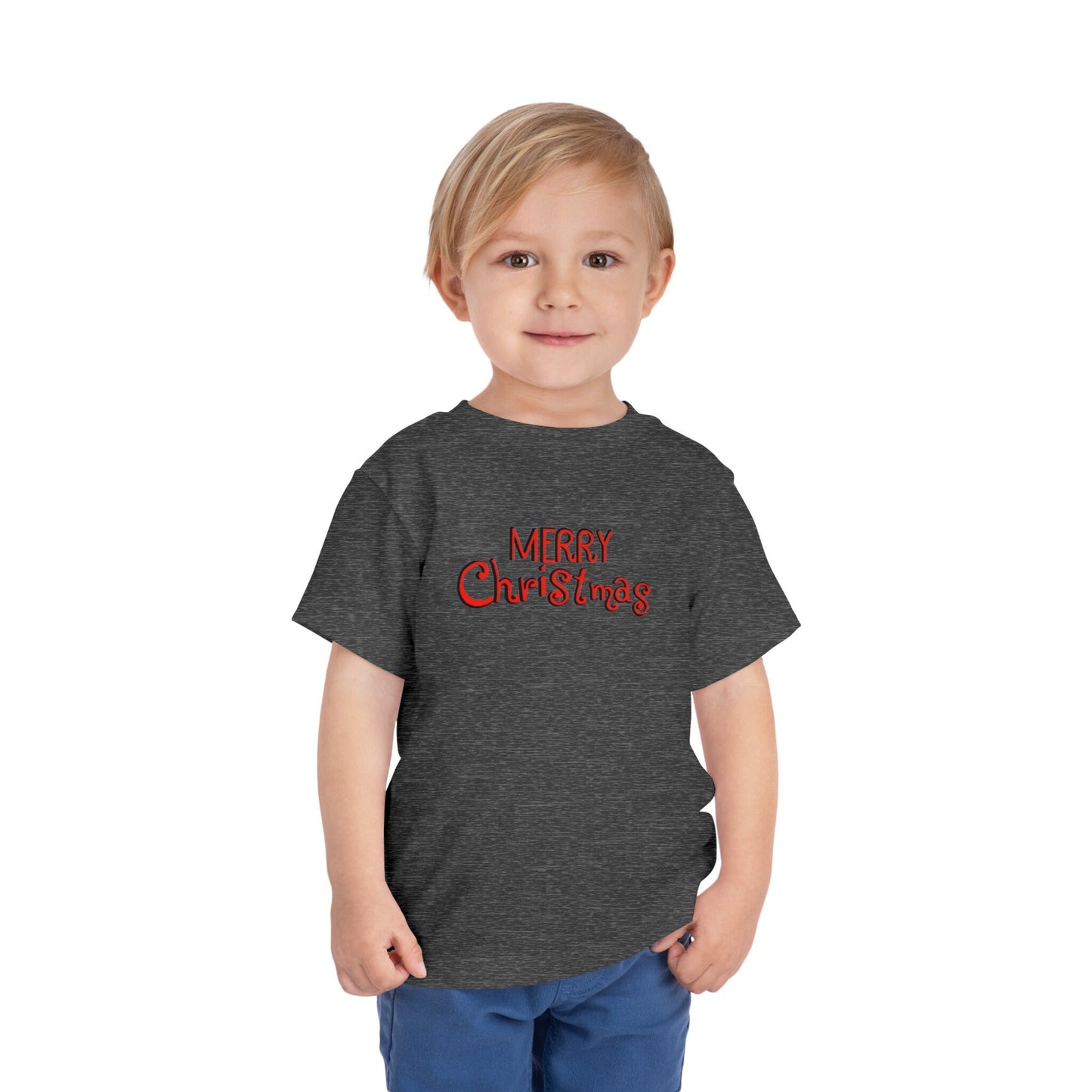 Santa toddler short sleeve tee hand-drawn Christmas design