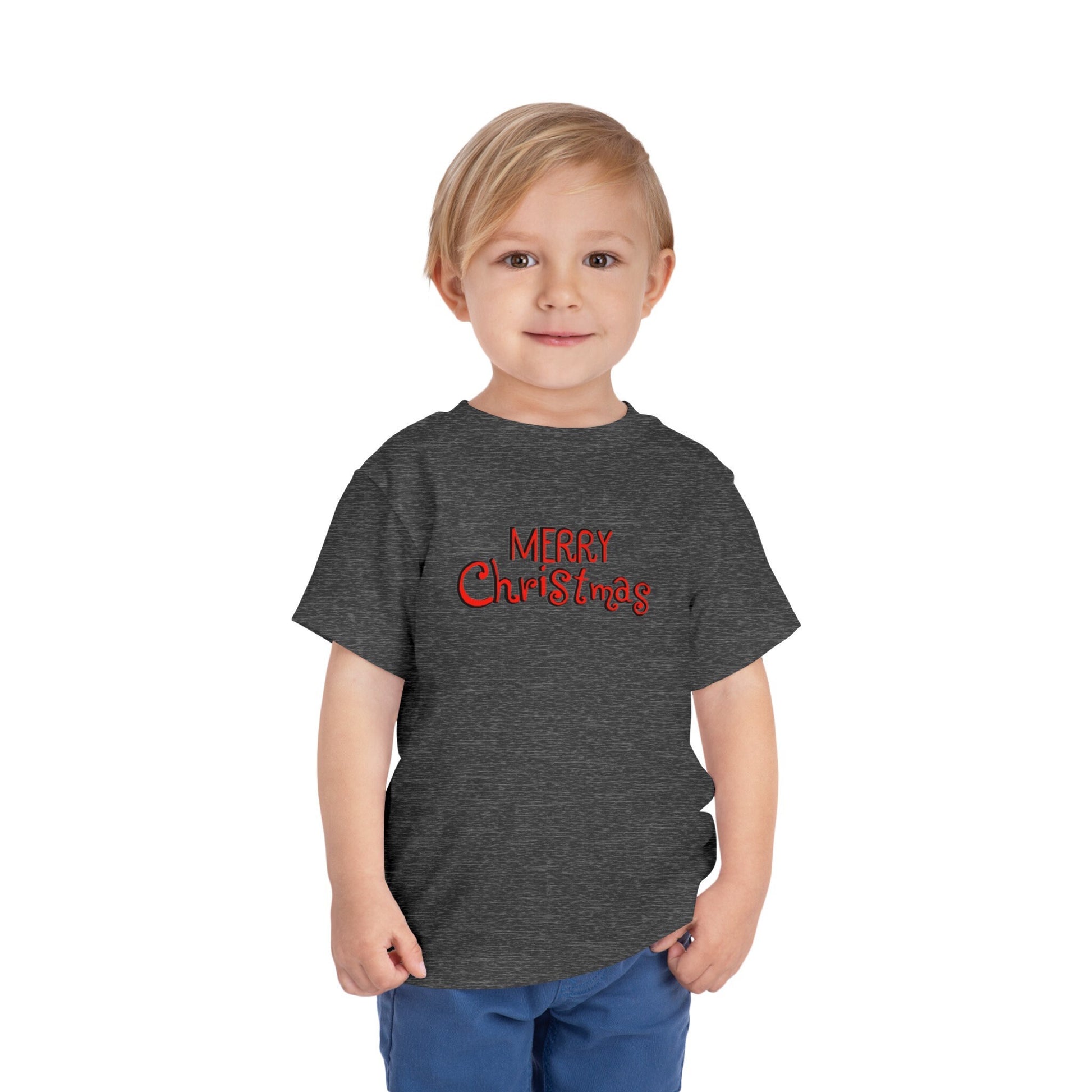 Santa toddler short sleeve tee hand-drawn Christmas design
