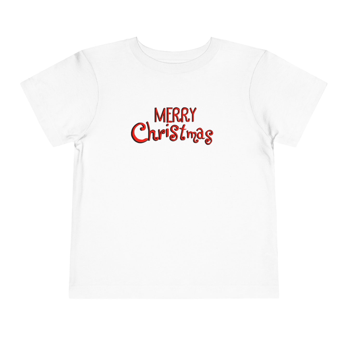 Santa toddler short sleeve tee hand-drawn Christmas design