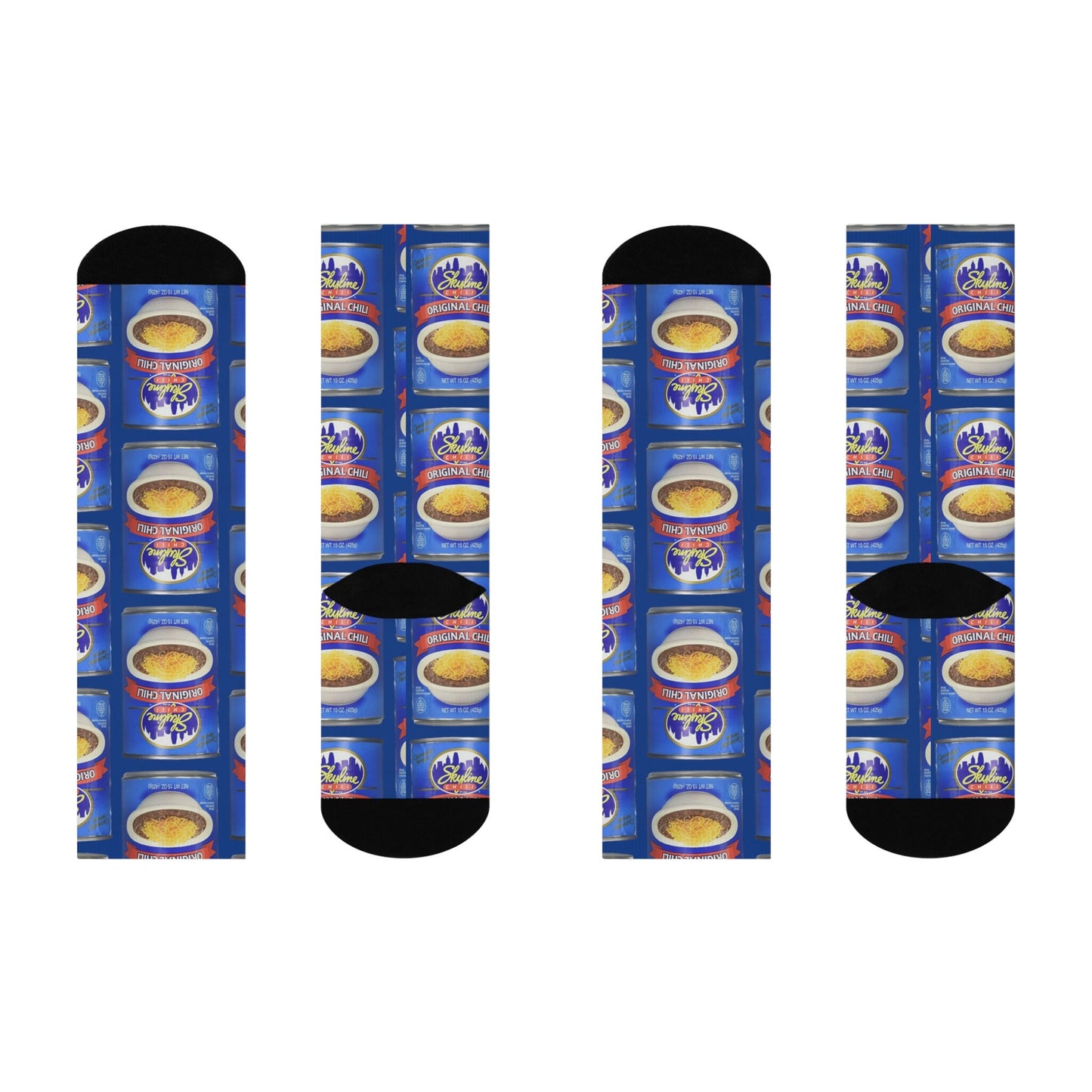 Skyline Chili - Cincinnati Hometown Favorite - Cushioned Crew Socks