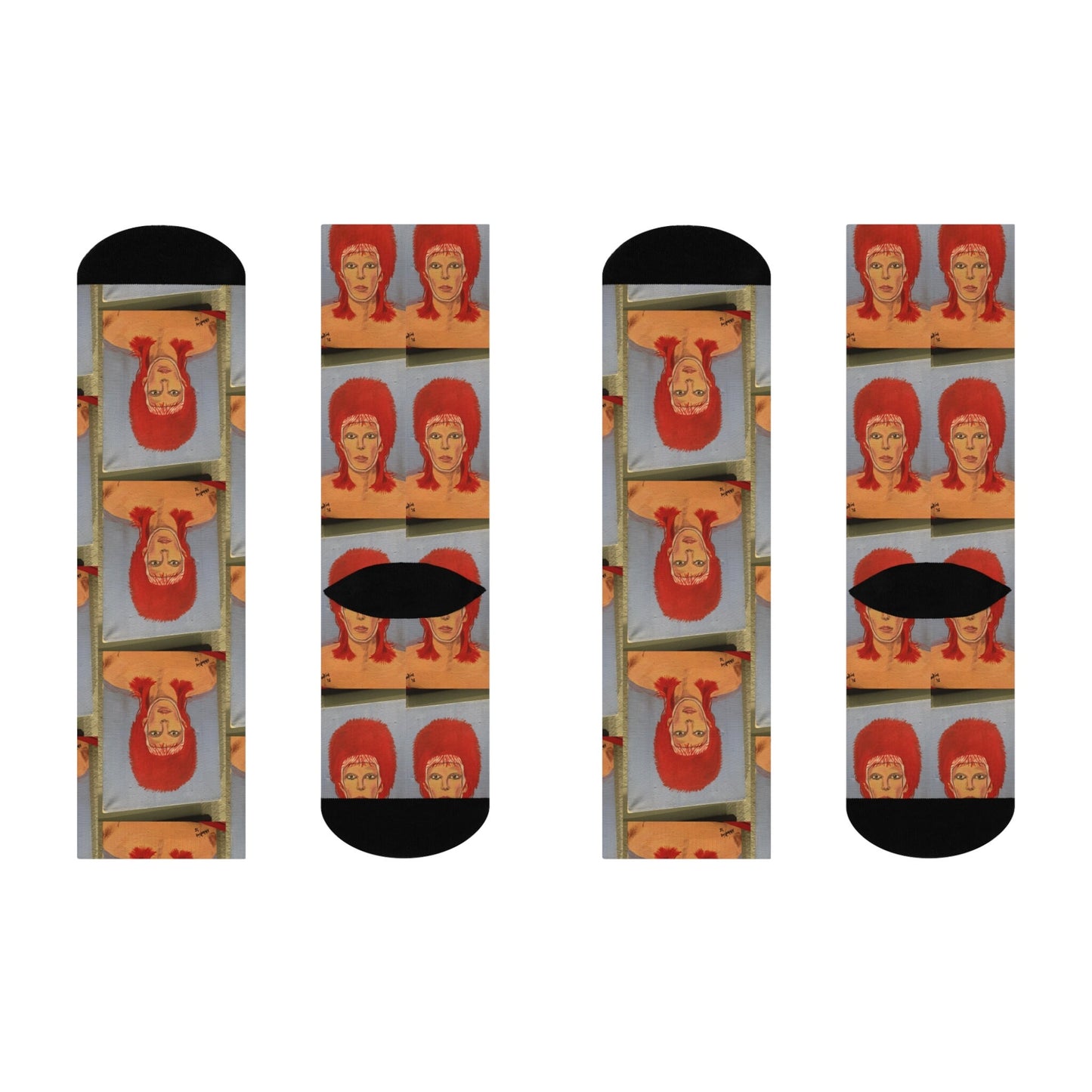 Original Art David Bowie Cushioned Crew Socks