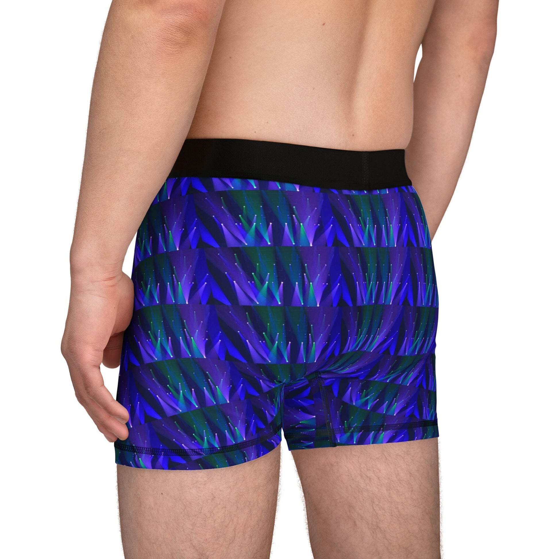 Blue lights concert boxer briefs original music festival photo design