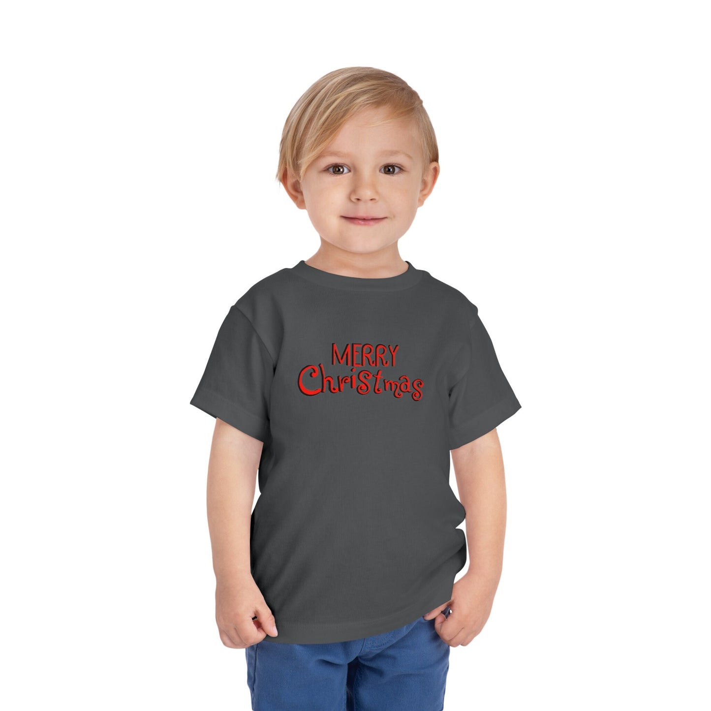 Santa toddler short sleeve tee hand-drawn Christmas design